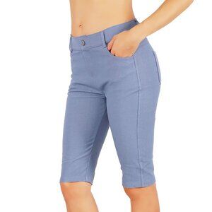 Jean Look Cotton Blend Jeggings Tights Slimming